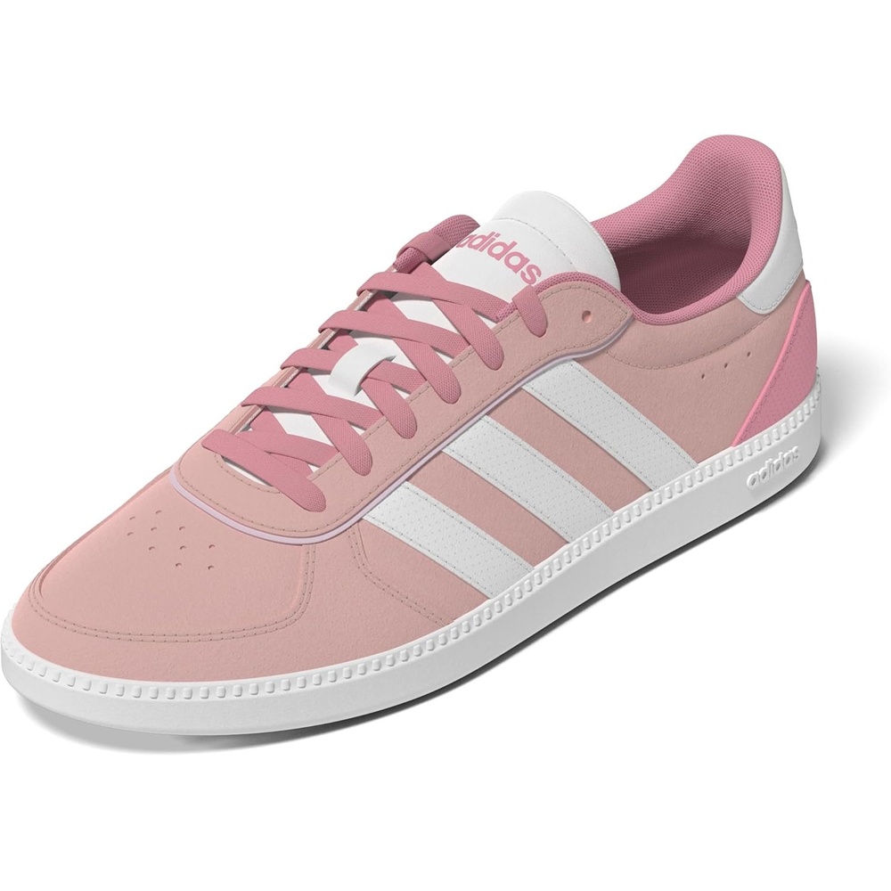 image:imageadidas Womens Breaknet Sleek SneakersBliss PinkWhiteClear Pink