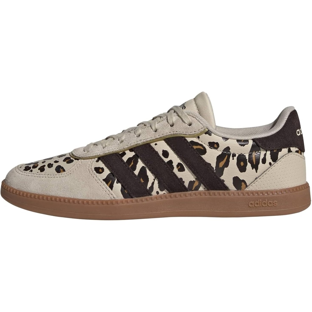 image:imageadidas Womens Breaknet Sleek SneakersCrystal LinenAurora CoffeeMatte Gold