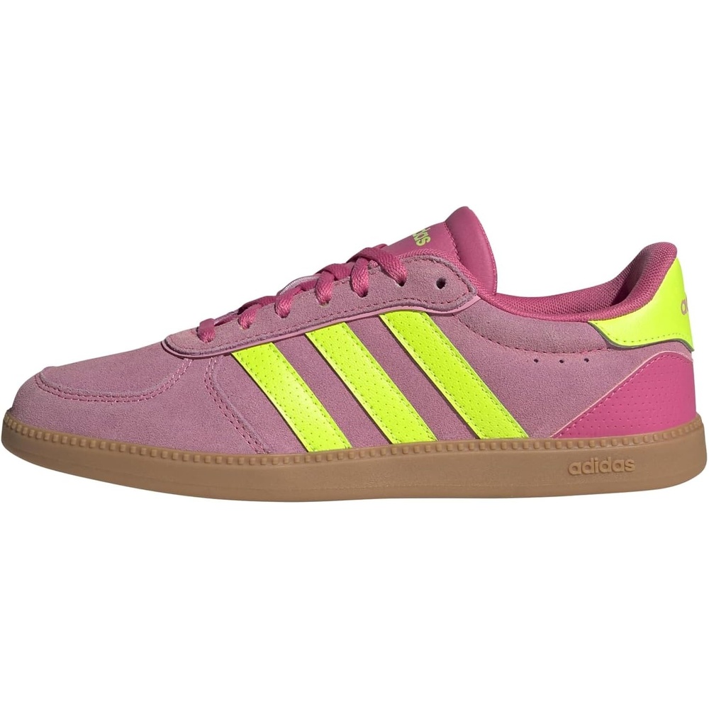 image:imageadidas Womens Breaknet Sleek SneakersPulse MagentaLucid LemonBliss Pink