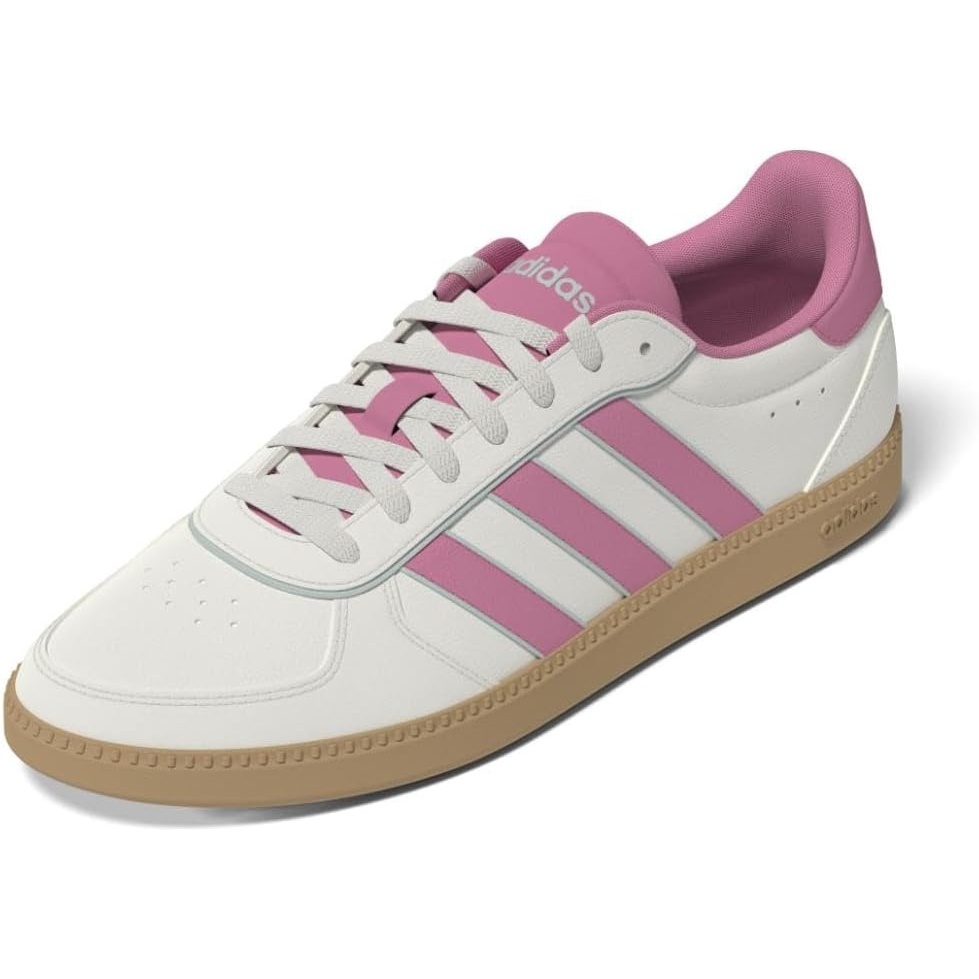 image:imageadidas Womens Breaknet Sleek SneakersWhiteBliss PinkHalo Mint