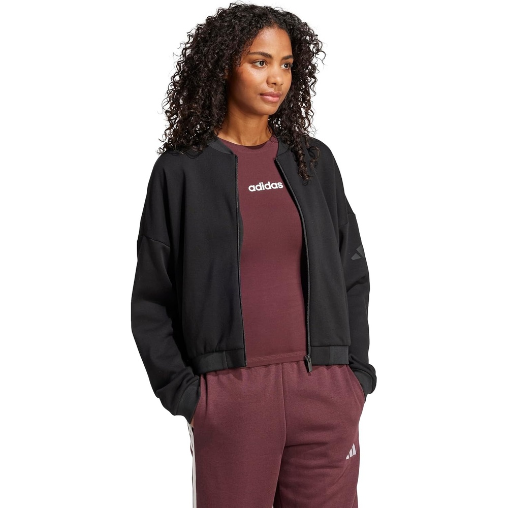 image:imageadidas Womens Essentials Contemporary Logo Bomber JacketBlack