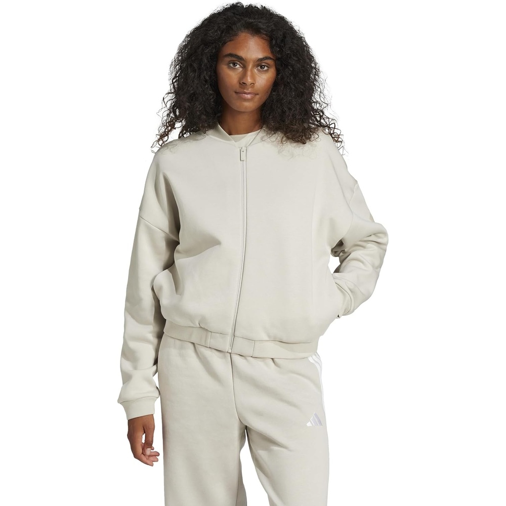 image:imageadidas Womens Essentials Contemporary Logo Bomber JacketWonder Alumina