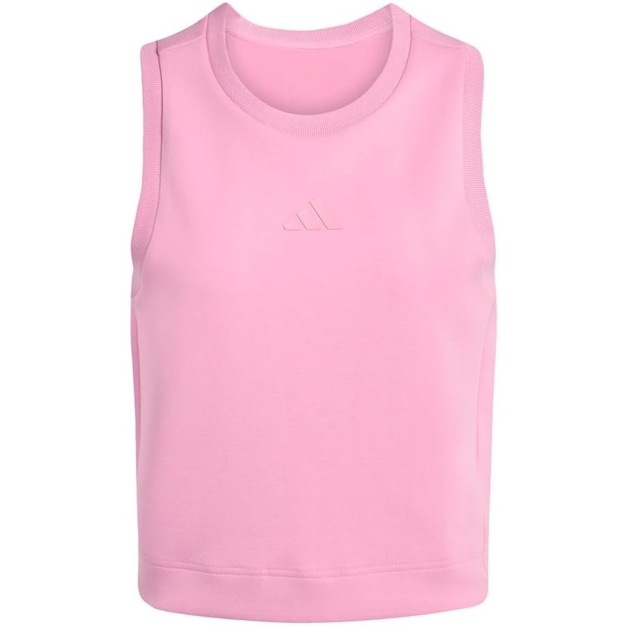 image:imageadidas Womens Soft Lux Crew Neck Tank Casual Off WhiteSt Tropic Bloom