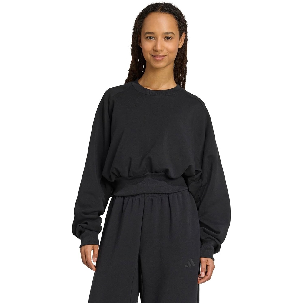 image:imageadidas Womens Soft Lux Loose SweatshirtBlack