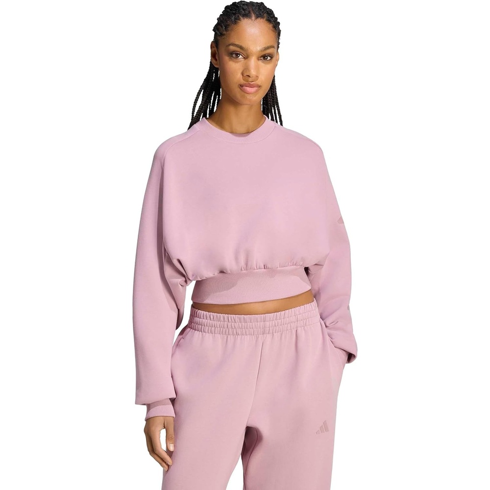image:imageadidas Womens Soft Lux Loose SweatshirtMagic Mauve