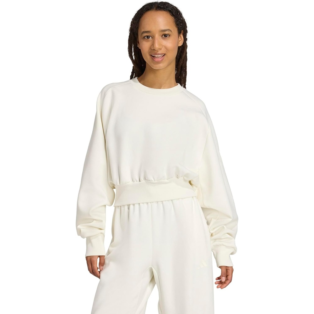 image:imageadidas Womens Soft Lux Loose SweatshirtOffwhite