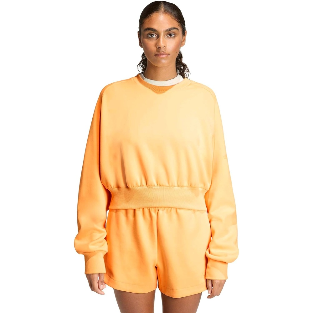 image:imageadidas Womens Soft Lux Loose SweatshirtSemi Ice Tangerine