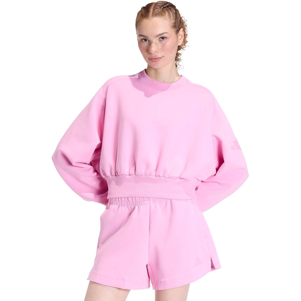 image:imageadidas Womens Soft Lux Loose SweatshirtSt Tropic Bloom