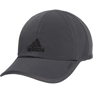 Adidas Men’s Superlite Hat – Lightweight Athletic Running Cap for Workouts(Grey Six/Black Reflective/2.0)