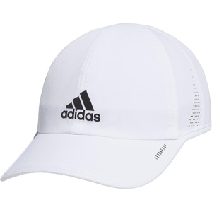Adidas Men’s Superlite Hat – Lightweight Athletic Running Cap for Workouts(White/Black Reflective/2.0)