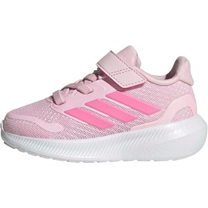adidas Baby-Boys Marvel Run Falcon 5 Elastic Lace & Strap(Clear Pink/Bliss Pink/Clear Pink)
