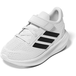 adidas Baby-Boys Marvel Run Falcon 5 Elastic Lace & Strap(White/Black/Black)