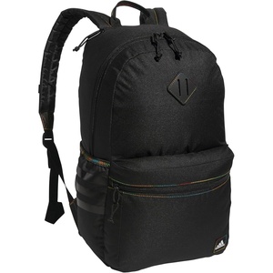 adidas Classic 3-Stripe Backpack for Laptop, School and Travel, 28L(Black/Pulse Magenta Pink /Rainbow/5.0)