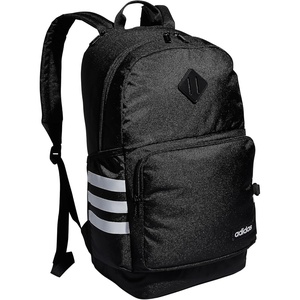 adidas Classic 3-Stripe Backpack for Laptop, School and Travel, 28L(Black/White/4.0)