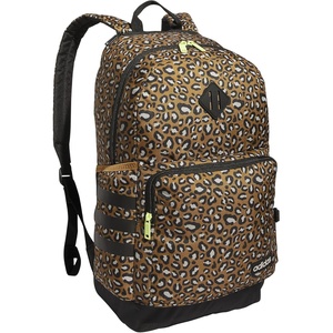 adidas Classic 3-Stripe Backpack for Laptop, School and Travel, 28L(Cheetah Bronze Strata/Black/Pulse Lime Green/4.0)
