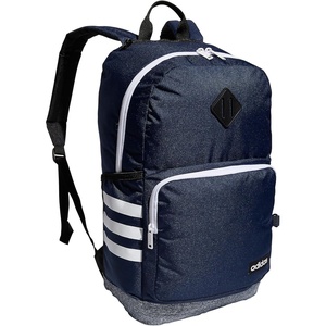adidas Classic 3-Stripe Backpack for Laptop, School and Travel, 28L(Collegiate Navy/Jersey Onix Grey/White/4.0)