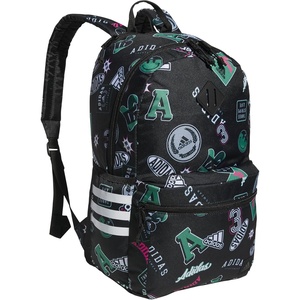 adidas Classic 3-Stripe Backpack for Laptop, School and Travel, 28L(Rec League Black/White/5.0)