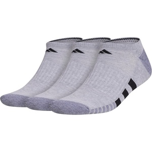 adidas Cushioned 3.0 3-Pack No Show(Cool Light Heather/Grey/Black/3)
