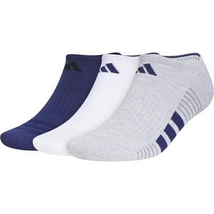 adidas Cushioned 3.0 3-Pack No Show(Dark Blue/White/Cool Light Heather/4)