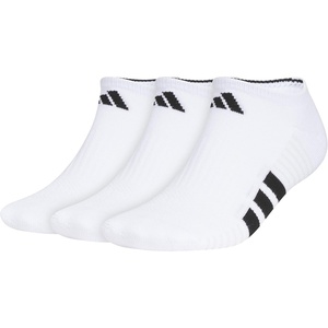 adidas Cushioned 3.0 3-Pack No Show(White/Black/Clear Grey/4)