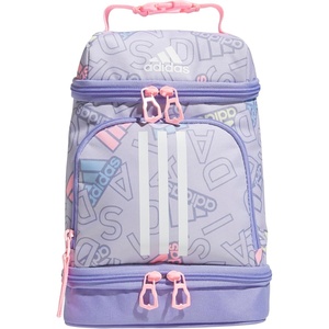 adidas Excel Lunch Bag – Insulated Cooler Lunchbox, 6L(Adi Comp Silver Violet/Light Purple/Pink Spark)