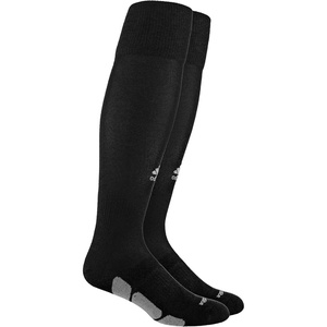 adidas Icon Baseball Softball Socks (1-Pair) Durable Over the Calf Length for Boys, Girls, Men and Women.(Black/Light Onix Grey/White)