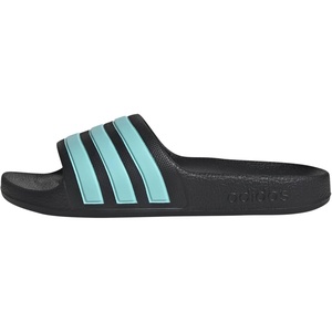 adidas Kids’ Adilette Aqua Slide Sandals(Black/Flash Aqua/Black)