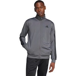 adidas Men’s 3-Stripes Tricot Track Top(Grey)