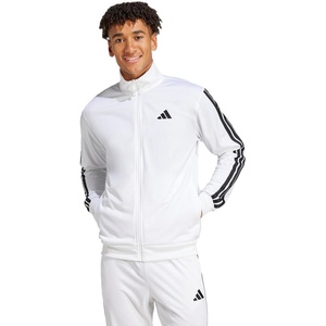adidas Men’s 3-Stripes Tricot Track Top(White)