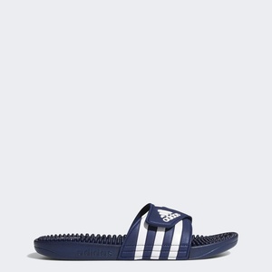 adidas Men’s Adissage Slide Sandals(Dark Blue/White/Dark Blue)