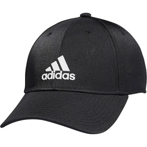 adidas Men’s Decision Structured Adjustable Cap(Black/White)