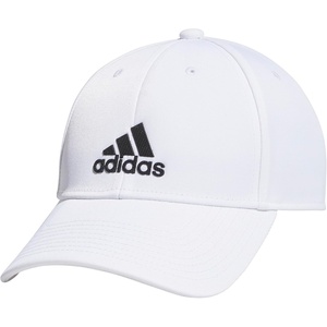 adidas Men’s Decision Structured Adjustable Cap(White/Black)