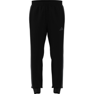 adidas Men’s Essentials 3-Stripes Fleece Pants(Black/Carbon)