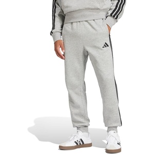 adidas Men’s Essentials 3-Stripes Fleece Pants(Medium Grey Heather/Black)
