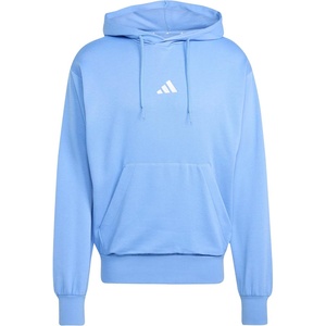 adidas Men’s Essentials Feel Cozy Fleece Hoodie Sweatshirt(Blue Fusion/White)