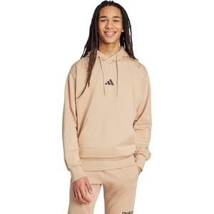 adidas Men’s Essentials Feel Cozy Fleece Hoodie Sweatshirt(Warm Sandstone/Black)