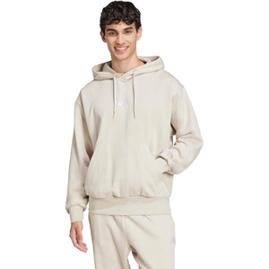 adidas Men’s Essentials Feel Cozy Fleece Hoodie Sweatshirt(Wonder Alumina/White)