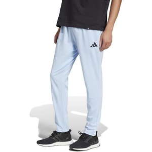 adidas Men’s Essentials Linear Single Jersey Sportswear Pants(Glow Blue/Black)