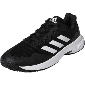 adidas Men’s Gamecourt 2 Tennis Shoes(Black/White/Black)