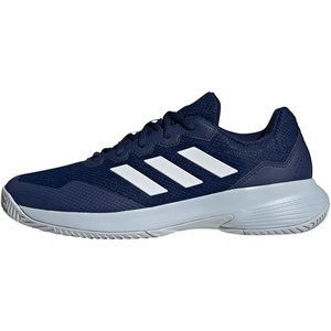 adidas Men’s Gamecourt 2 Tennis Shoes(Dark Blue Cloud White Halo Blue)