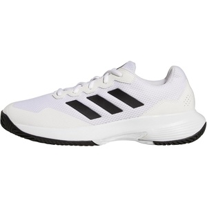 adidas Men’s Gamecourt 2 Tennis Shoes(White/Black/White)
