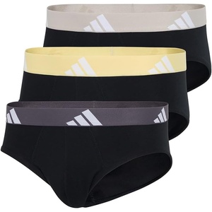 adidas Men’s Performance Stretch Cotton Brief Underwear (3-pack) Designed for Active Comfort and All Day Wear.(904 Assorted)