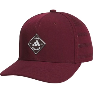 adidas Men’s Quick-Dry Floatie Waterproof Hat – Lightweight Snapback Cap(Maroon/White)