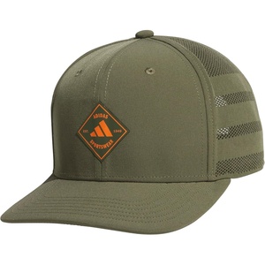 adidas Men’s Quick-Dry Floatie Waterproof Hat – Lightweight Snapback Cap(Olive Strata Green/Pure Orange)
