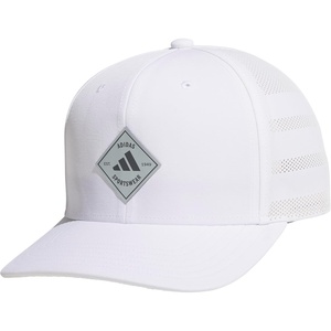 adidas Men’s Quick-Dry Floatie Waterproof Hat – Lightweight Snapback Cap(White/Wonder Sage Green/Grey Six)