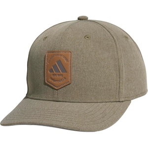 adidas Men’s Scorecard High Crown Low Curve Brim Snapback Adjustable Fit Course Style Hat(Olive Strata/Grey Strata/Grey)
