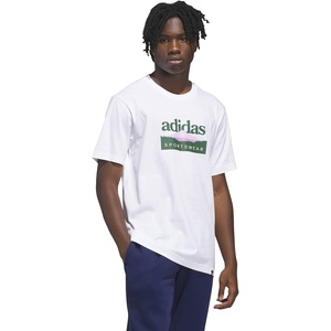 adidas Men’s Sportsman Mountain Graphic T-Shirt(White)