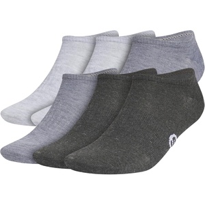 adidas Men’s Superlite No Show Socks (6 Pairs) Lightweight & Breathable(Classic/Cool Light Heather/Aurora Ruby Red/Dark Blue)