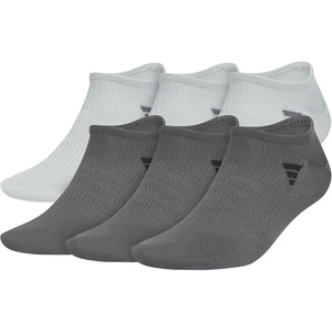 adidas Men’s Superlite No Show Socks (6 Pairs) Lightweight & Breathable(Wonder Sage Green/Grey Six/3)