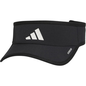 adidas Men’s Superlite Visor – Lightweight Moisture-Wicking Running Hat(Black/White/3)